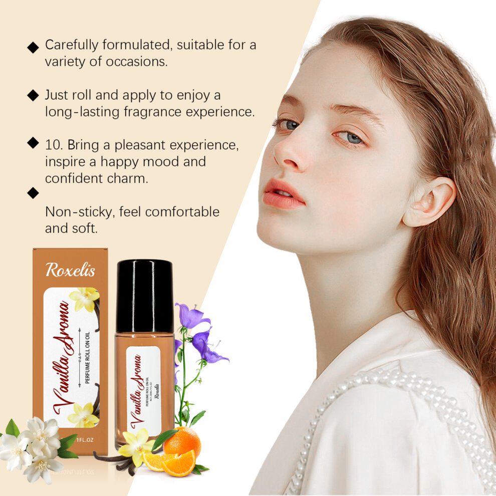 Roxelis Vanilla Orange Perfume: Daily Charm, Long-Lasting Portable - Image 3