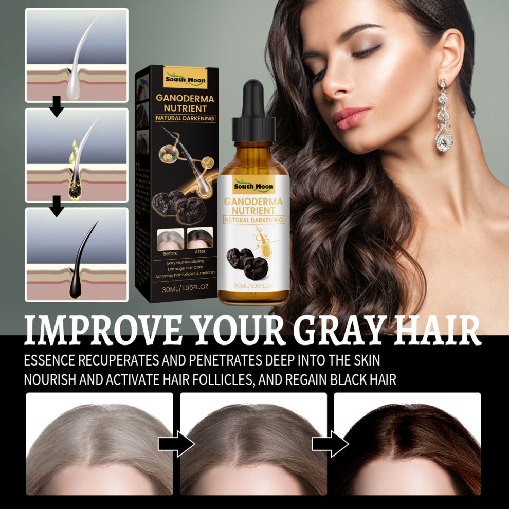 South Moon Black Ganoderma Hair Essence - Gentle Daily Nurture - Image 3