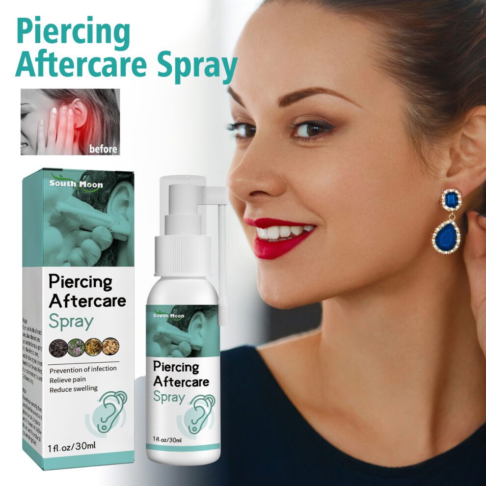South Moon Ear Piercing Spray - Gentle Daily Care, Natural Extracts - Image 2