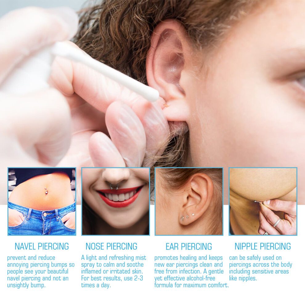 South Moon Ear Piercing Spray - Gentle Daily Care, Natural Extracts - Image 4