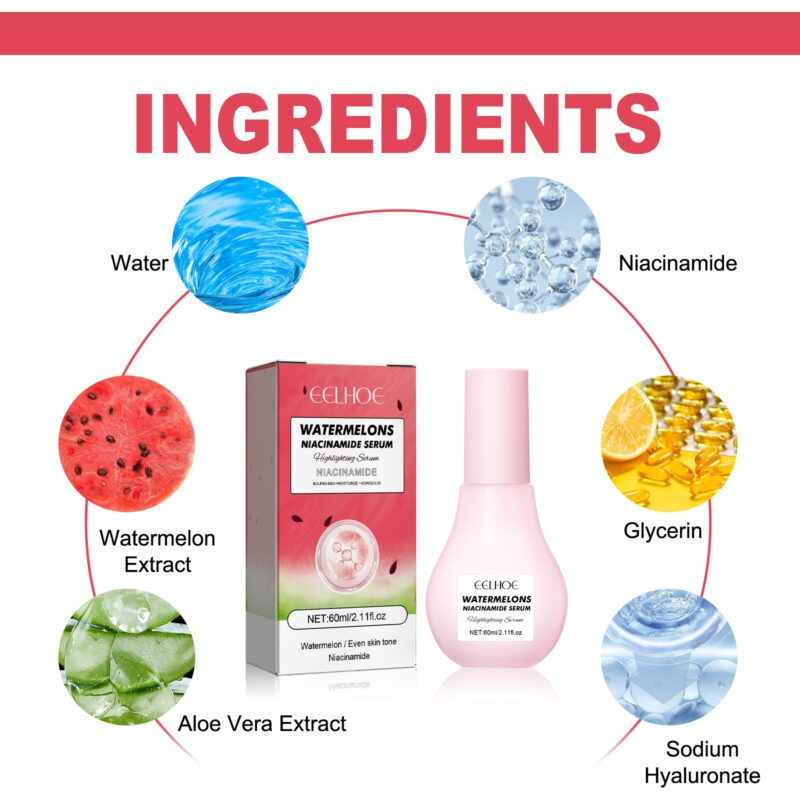Watermelon Niacinamide Serum - Daily Glow Hydrating Essence - Image 5