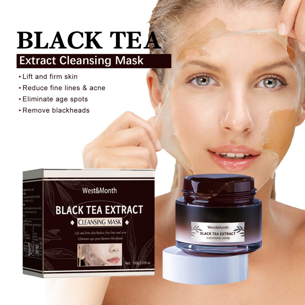West&Month Black Tea Daily Care Mask – Gentle & Glowing Skin - Image 2