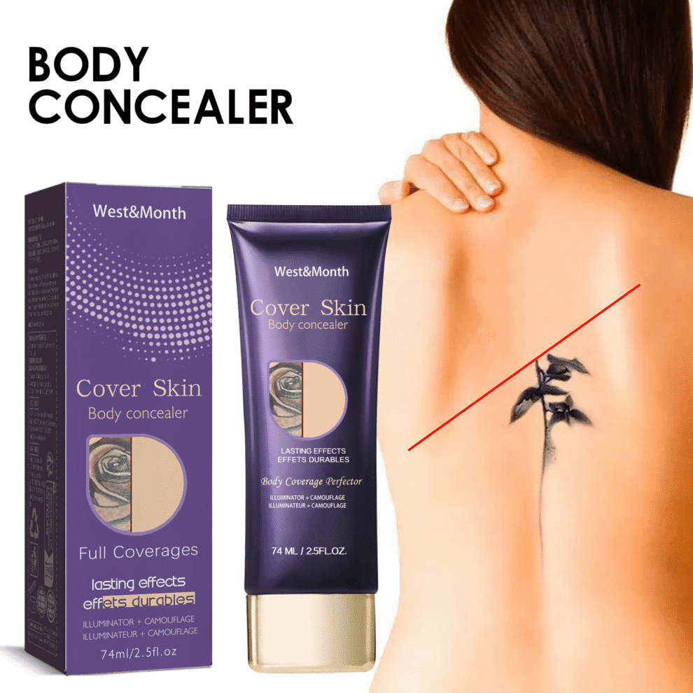 West&Month Daily Care Body Concealer, Natural Invisible Waterproof - Image 2