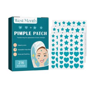 West&Month Gentle Daily Care Acne Patches, Invisible Breathable Waterproof