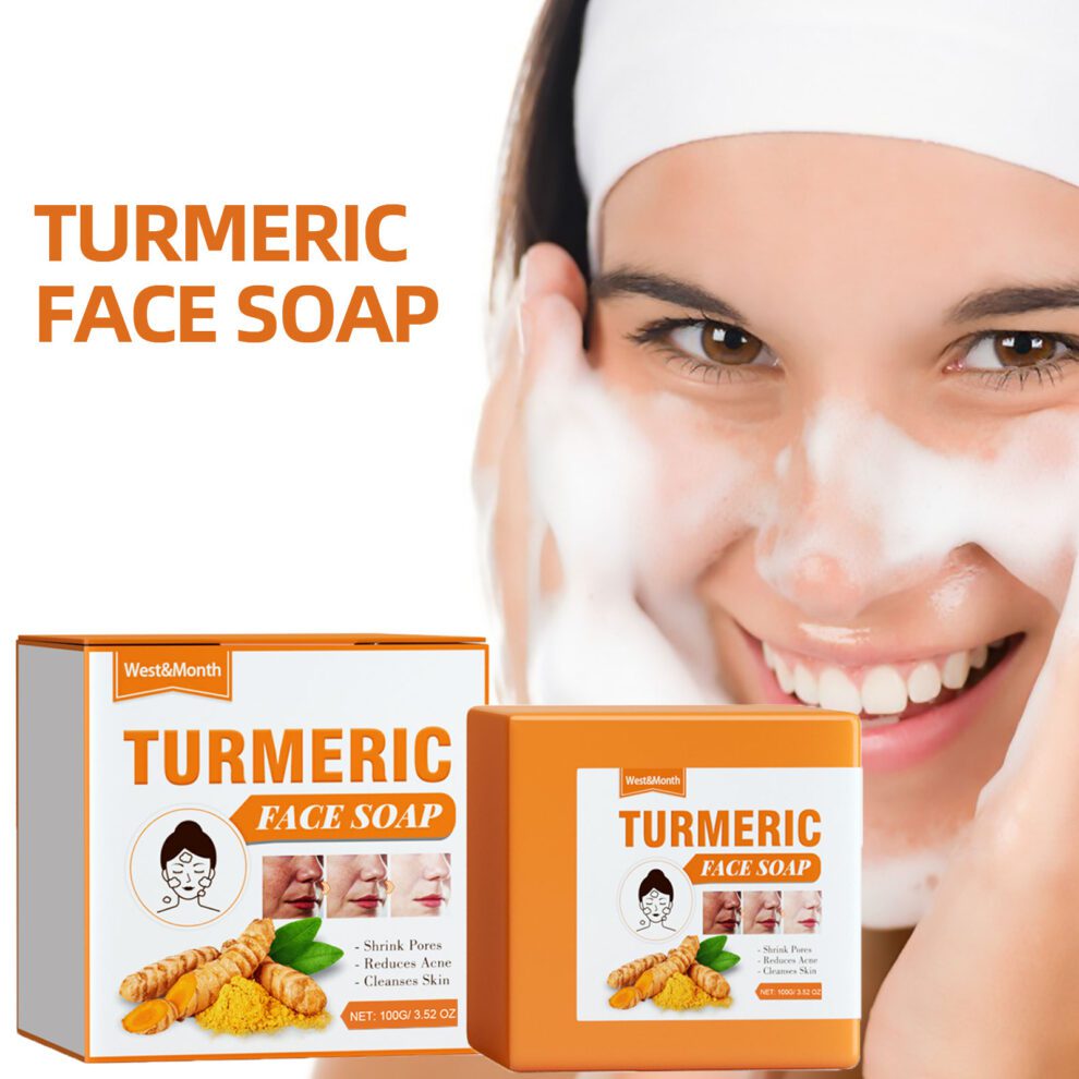 West&Month Turmeric Face Soap - Gentle Daily Care, Nourish Naturally - Image 2