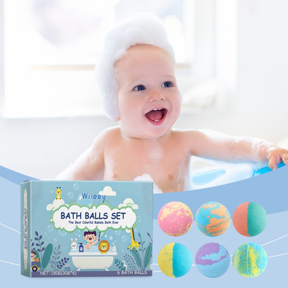 Wiieey Kids Bath Balls: Natural Fragrance, Soft & Happy Bath Time - Image 2