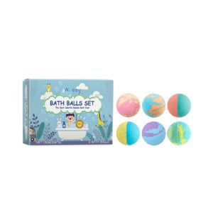 Wiieey Kids Bath Balls: Natural Fragrance, Soft & Happy Bath Time