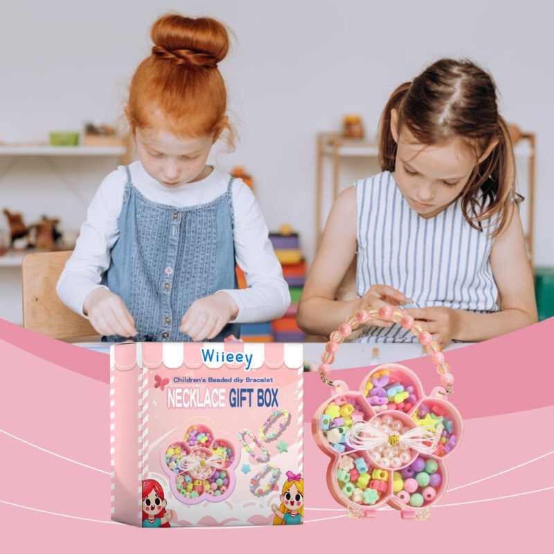 Wiieey Kids Beaded DIY Jewelry Set - Fun Creative Play for Girls - Image 2