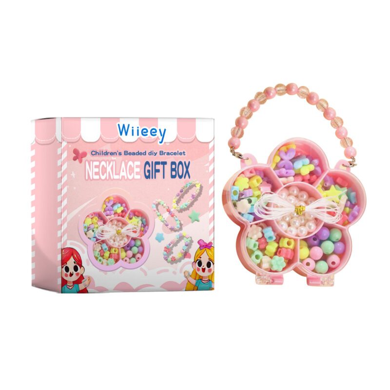 Wiieey Kids Beaded DIY Jewelry Set - Fun Creative Play for Girls