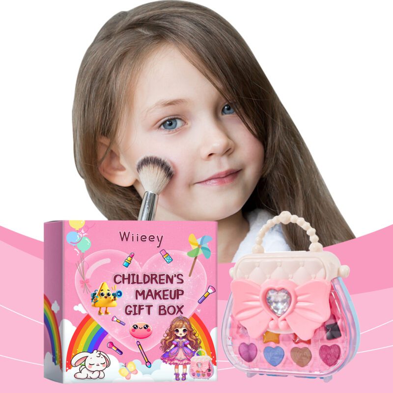 Wiieey Kids Natural Makeup Gift Set - Fun Play Lipstick Eyeshadow - Image 2