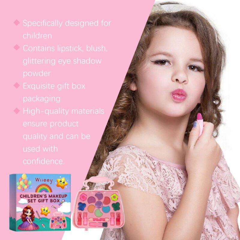 Wiieey Kids Play Makeup Set Gift Box Natural Fun Daily Care - Image 4