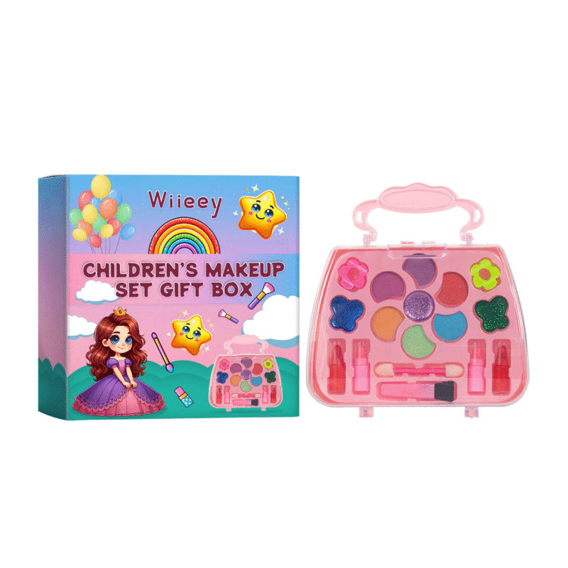 Wiieey Kids Play Makeup Set Gift Box Natural Fun Daily Care