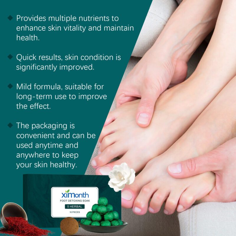 Ximonth Herbal Foot Soak Balls - Natural Daily Care for Relaxing Feet - Image 3