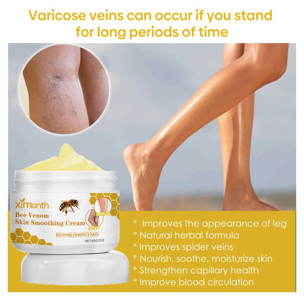 Ximonth Natural Bee Venom Leg Cream - Gentle Daily Care & Moisturize - Image 4