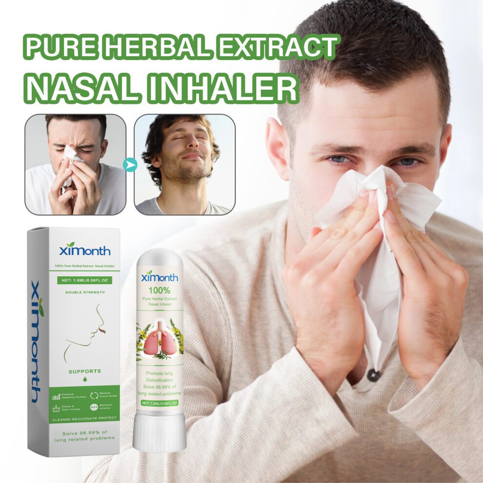 Ximonth Natural Herbal Nasal Inhaler - Fresh Breathe Daily Care - Image 2