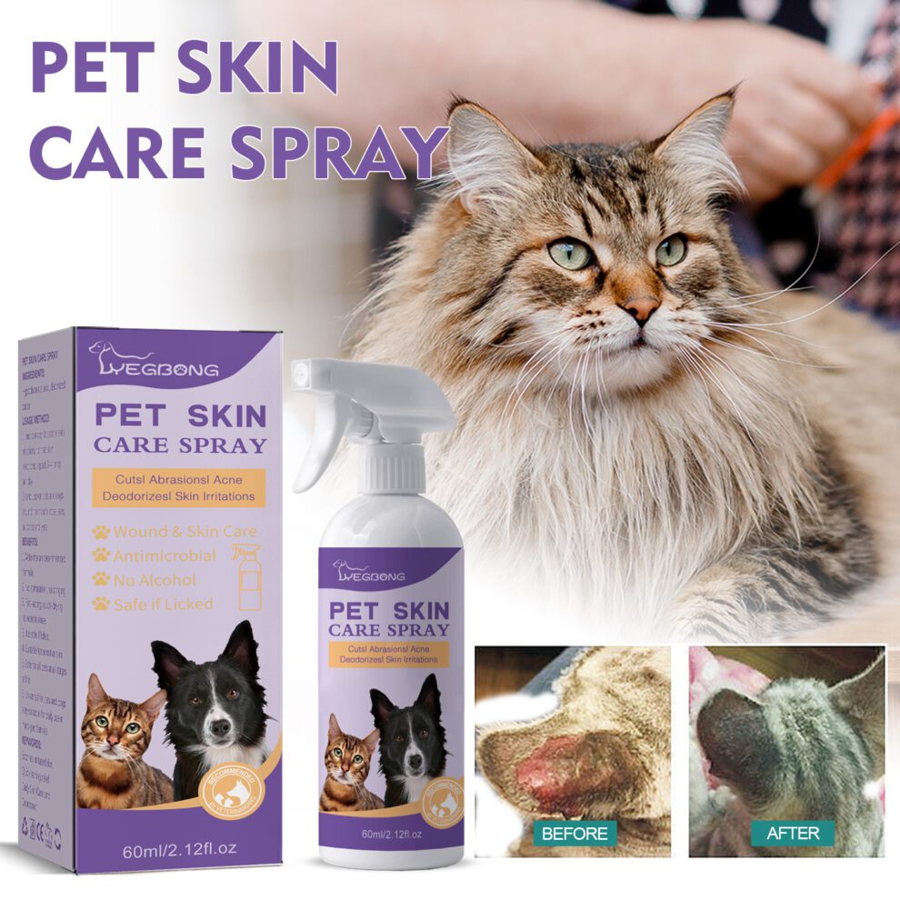 Yegbong Natural Pet Skin Care Spray - Gentle Daily Care for Dogs & Cats