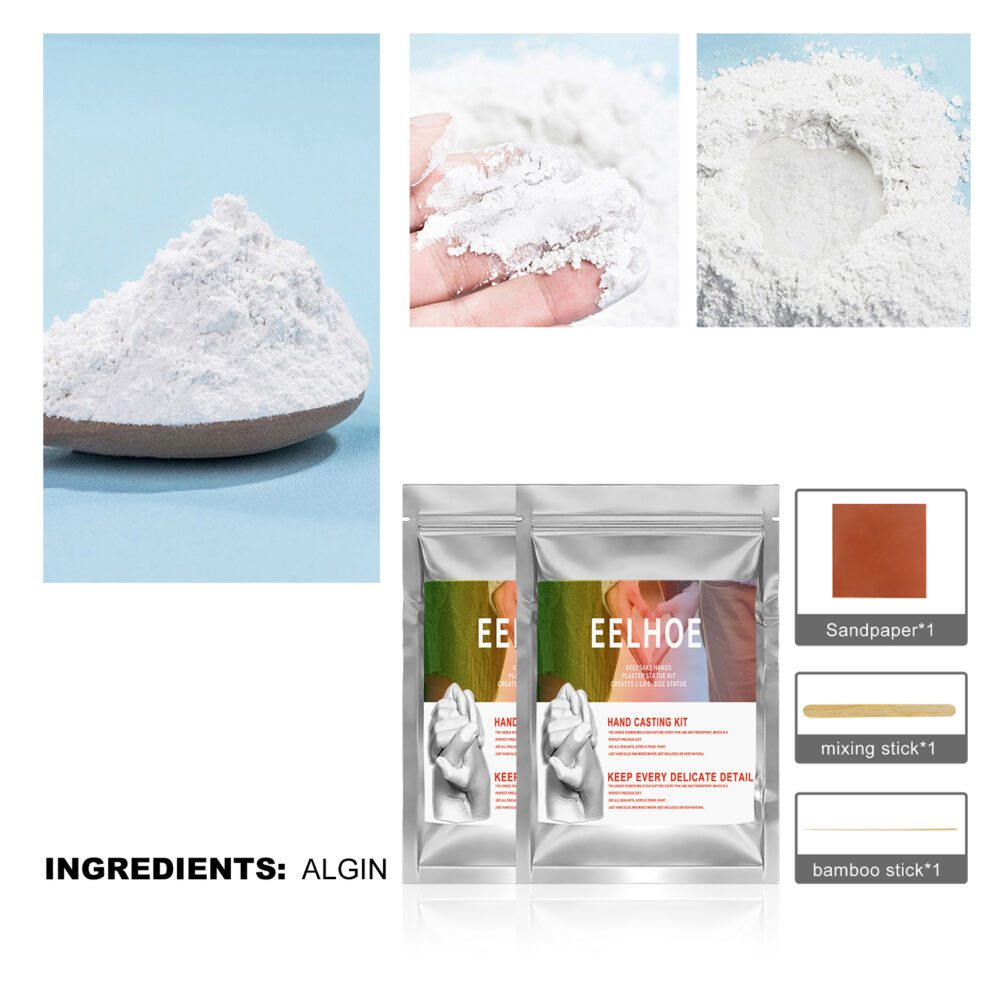 EELHOE Hands Casting Kit, Natural Alginate Love Memory Gift - Image 5